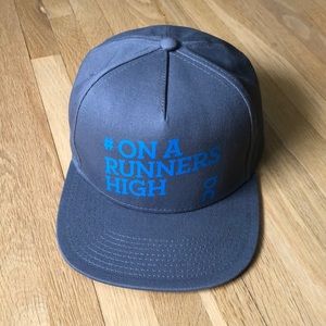 On Cloud Swiss Running Flat Brim Snap Back Hat